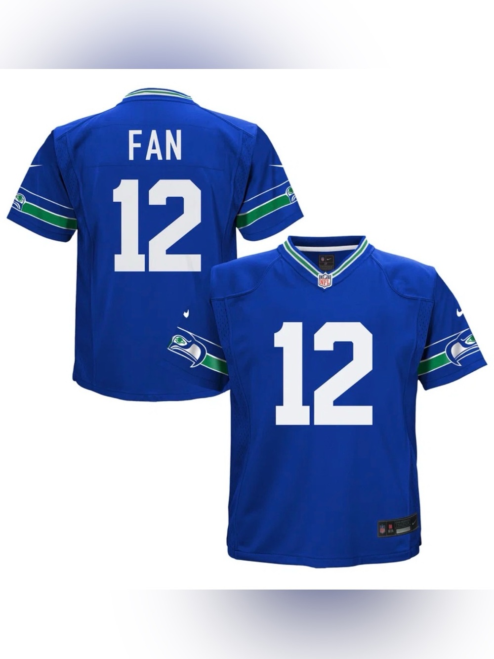 INFANT Nike 12th Fan Royal Seattle Seahawks Game Jersey (24M)